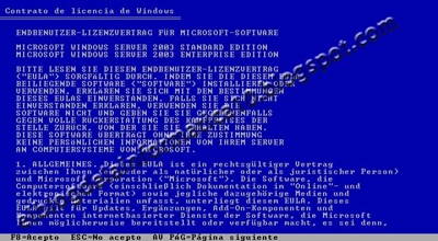 Instalación de Windows Server 2003
