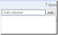 google squared add Columns 