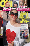 OK! Magazine January 25th, 2010 - Jennifer Lopez Sparkle Heart baggy beach jumper