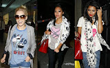 Mollie King and Vanessa White of Brit Pop group The Saturdays-- (left-right) 