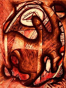 singularity device. by S R Schwarz. Copyright S R Schwarz 2009. all rights reserved. Oil on canvas