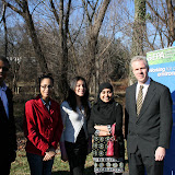 Saunders High School students and their teacher Harry Hall who have been an integral part of the Saw Mill River Fish Study since the outset.
