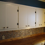 A wider angle of the kitchen showing almost all of the improvements.