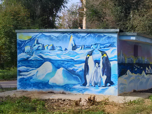 Граффити Пингвины 