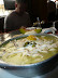 sopa con pollo y arroz y aguacate