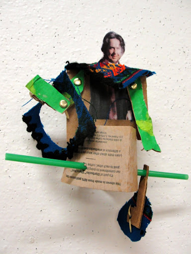 puppet gradma rides her bike
