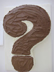Question mark cake: Delicious and inquisitive. happy national punctuation day!