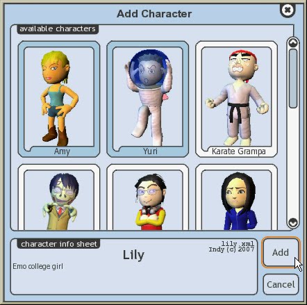 Add Character Dialogue