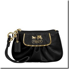 Amanda Satin Wristlet - Black
