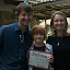 The proud graduate and his parents