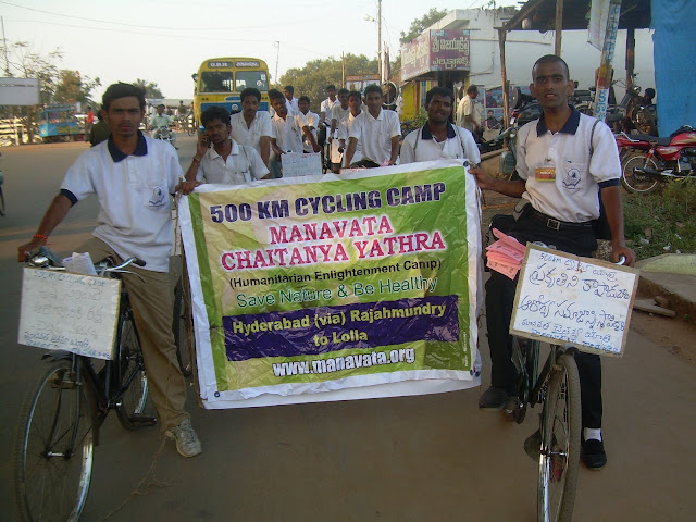 Manavata Chaitanya Yatra (500KM cycling camp) along with service activities (plantation drive, medical camps, health awareness, Personality development programs