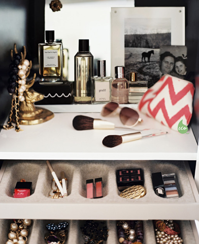 organized makeup drawer lonny