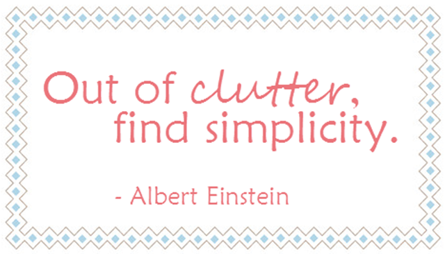 out of clutter find simplicity quote einstein