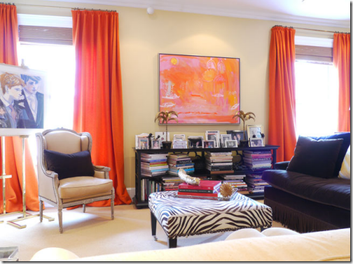 living room orange drapes amanda nisbet