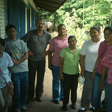 Sister Rosvia and Rick Blower of the Santa Rosa Fund with the staff of the José Urtecho School, 2007