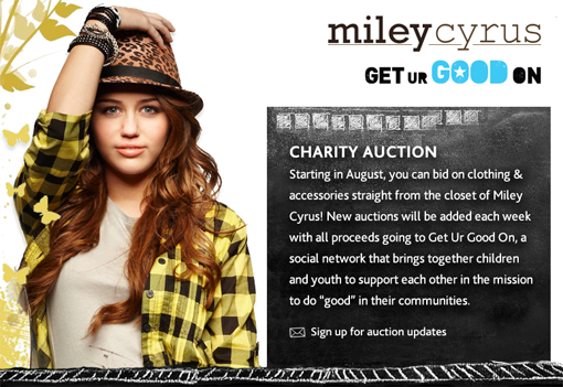 august102010 hsm4 Miley Cyrus Donara Su Ropa Por Buena Causa