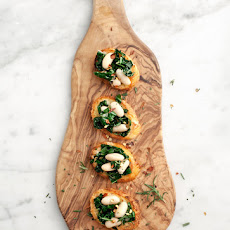 Kale & White Bean Crostini
