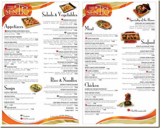 Sentro Menu