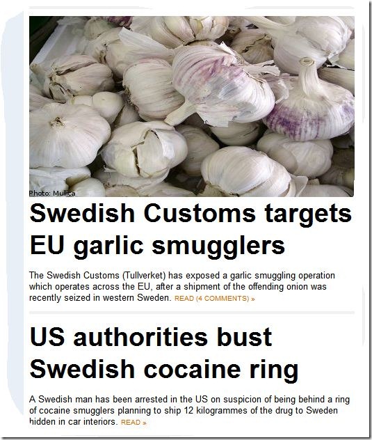 garlic smuggling