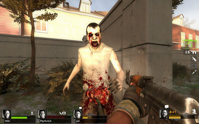 Oh man, that's... That's just nasty. I'm sorry, zombie guy, I was aiming at your head, I swear!