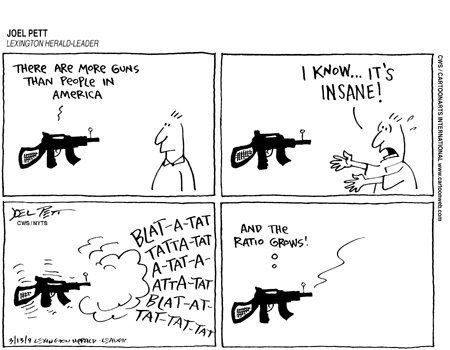 cartoon guns doodle