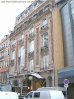 Hotel Bellevue Lille from rue Jean Roisin