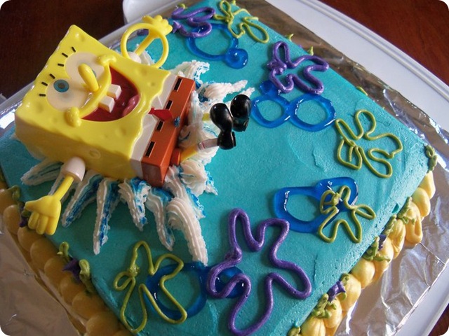 Sponge Bob Splash Cake 6