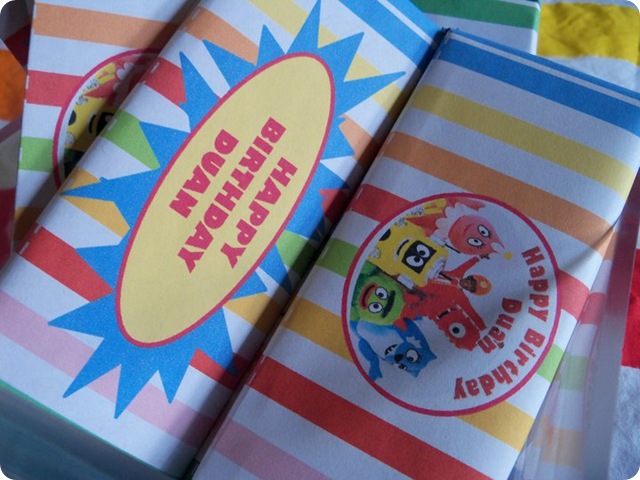 Yo Gabba Gabba Custom Candy Bar Envelopes