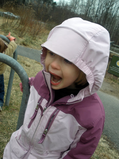 At least my children are easily amused...we played for about 20 minutes by the bike racks.