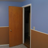 First phase of painting before wall border