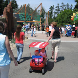 On our way to the kids' zone