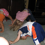 Everyone head stand