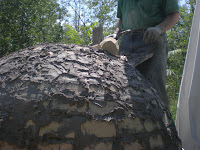 Half of the keystone that closed the dome.