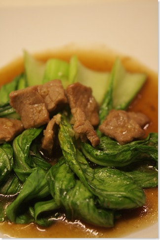 cah pokcoy daging sapi
