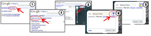 Custom Google Maps Icons. Click on the ballon-like icon
