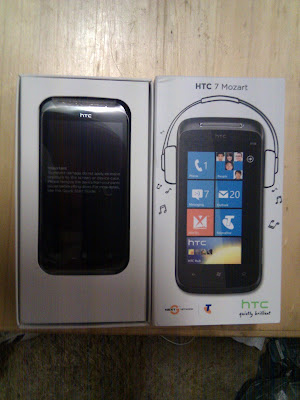 HTC Mozart 7 Windows Phone 7 un boxing HTC Mozart 7 Windows Phone 7 un boxing