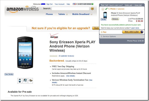 XperiaPlayAmazonDeal