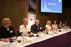 L-R: Alice Farling, President, Division of International Special Education and Services (DISES), Tatjana Koke, Minister of Education and Science, Republic of Latvia, Thomas P. Gumpel, Department of Special Education, Carlow University, Division of International Special Education and Services (DISES), Lilita Zatlere, First Lady of the Republic of Latvia, Daiga Zake, Director, Center for Education Initiatives (CEI), Jacqueline L. Mault, President, Council for Exceptional Children (CEC), Siobhan Fitzparick, President of the Board, International Step by Step Association (ISSA)