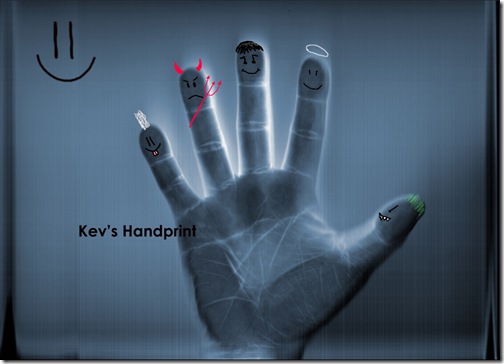 kev's handprint