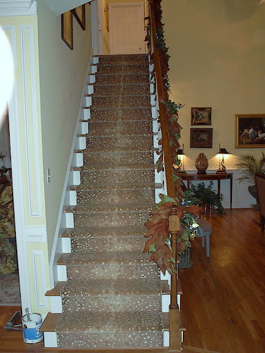 carpet replacing stairs