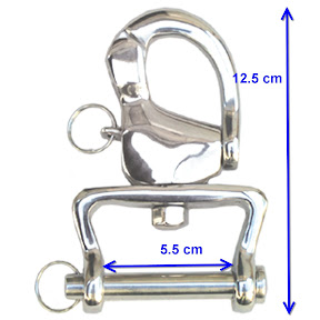 Carriage Driving Wide U Part  Snap Shackles