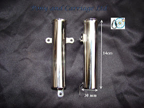 White Metal Carriage Pipe Whip Holder 