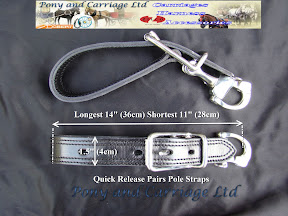 Two Leather&nbsp;Quick Release Pairs Harness Pole Straps C-17