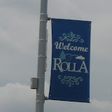 Rolla, Missouri -- Took its name from Raleigh, NC, the hometown of one of the town founders. They liked the name, but decided against the “funny spelling.”