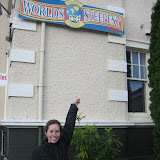At Baldwin Street in Dunedin -- the world's steepest street!