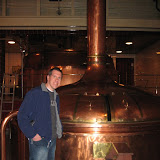 Dan in front of the copper kettles