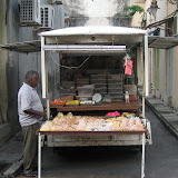 A typical hawker food stall in Malaysia