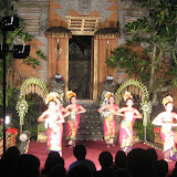 At the music and dance performance in Ubud