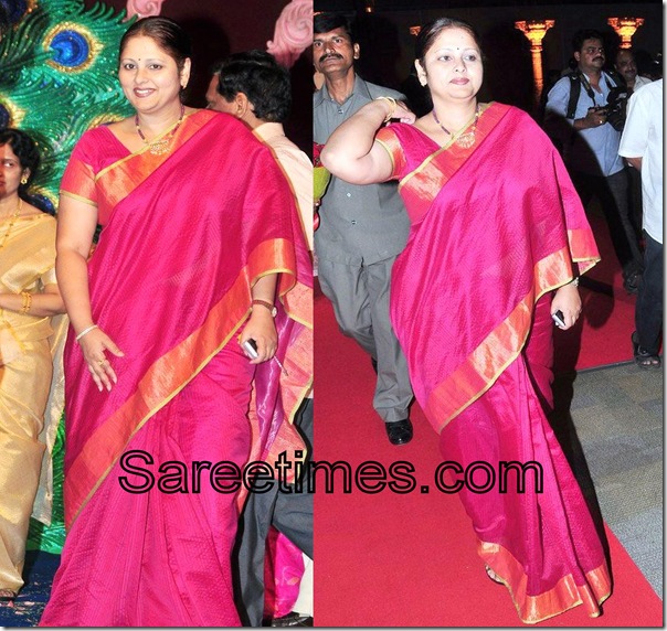 Jaya_Sudha_Red_Embllidhed_Saree
