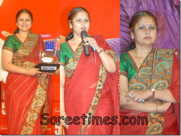 Jaya_Sudha_Red_Designer_Saree